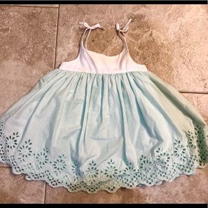 BabyGap mint eyelet dress